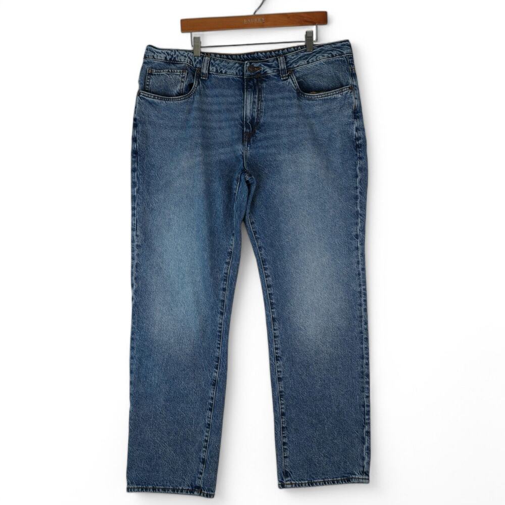 Buffalo David‎ Bitton Jeans Mens 38x32 Ben Stretch Relaxed Tapered Medium Wash